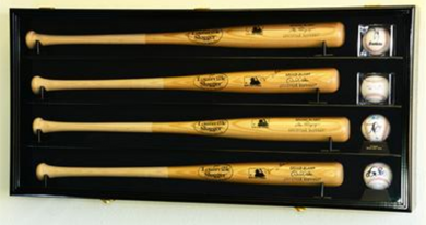 4 Baseball Bat Display Case