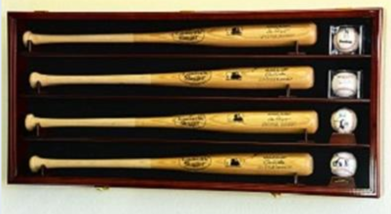 4 Baseball Bat Display Case