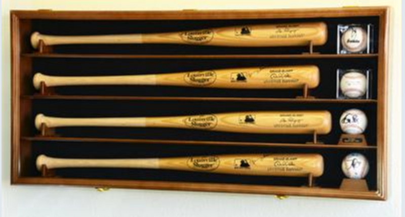 4 Baseball Bat Display Case
