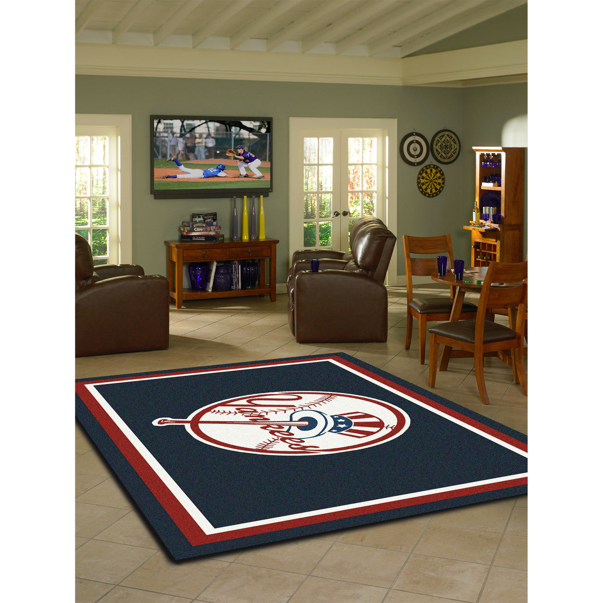 NEW YORK YANKEES SPIRIT RUG — ManCave-Decor.com