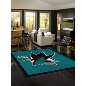 SAN JOSE SHARKS SPIRIT RUG