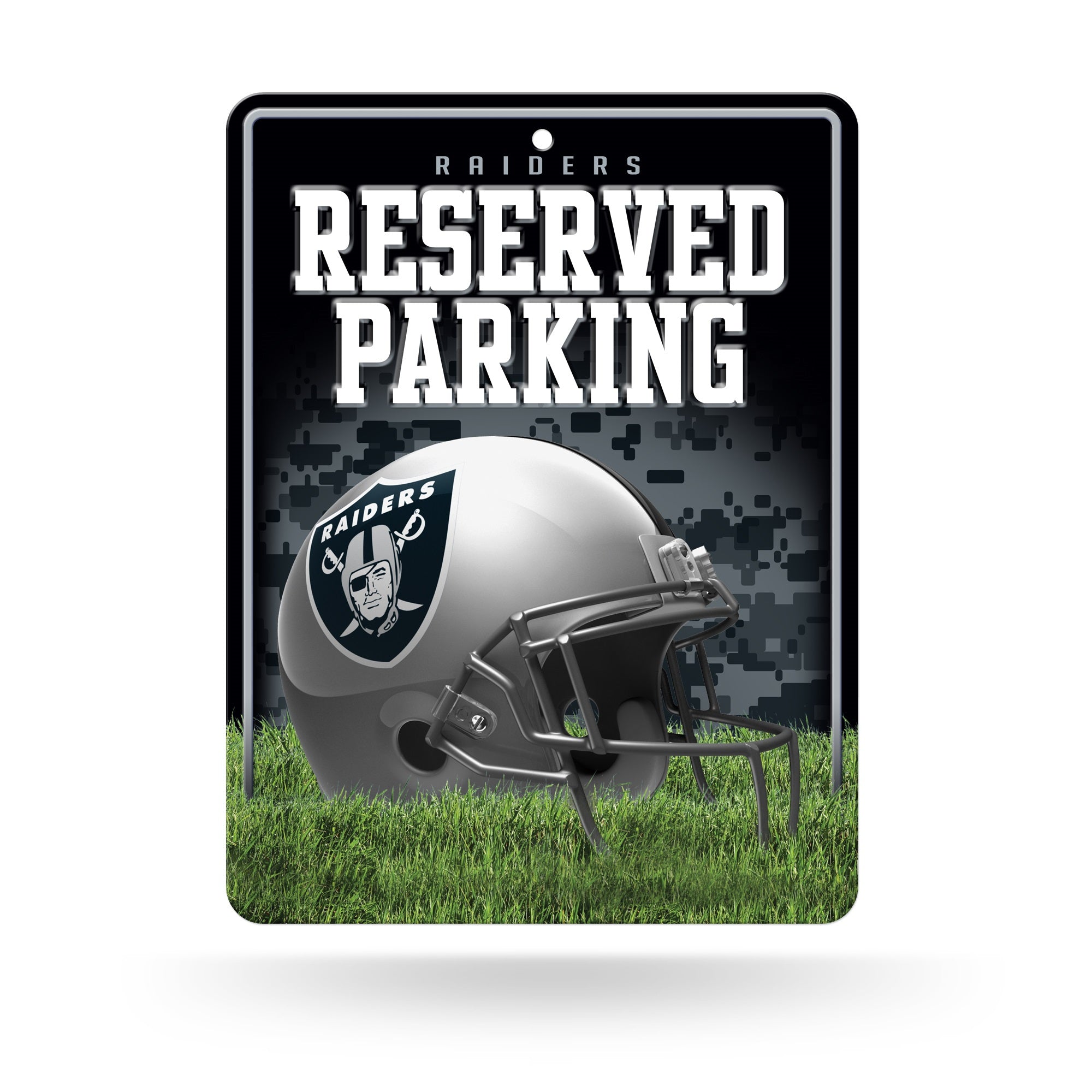 Las Vegas Raiders Sign Metal Parking Alternate