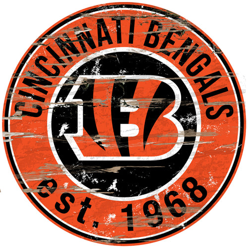 Cincinnati Bengals Wood Sign - 24