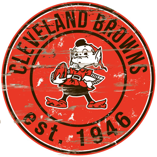 Cleveland Browns Wood Sign - 24