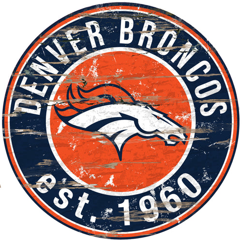 Denver Broncos Wood Sign - 24
