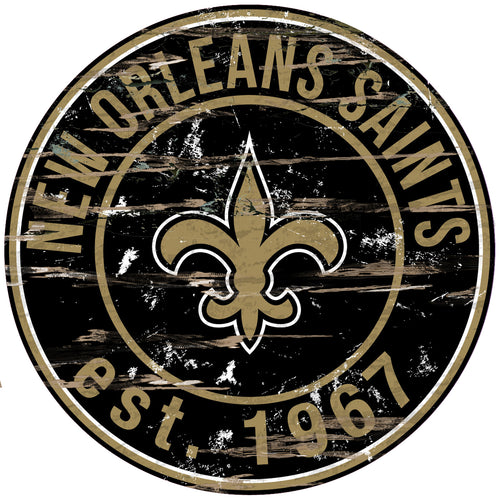 New Orleans Saints Wood Sign - 24