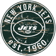 New York Jets Wood Sign - 24" Round