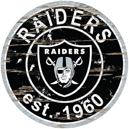 Oakland Raiders Wood Sign - 24