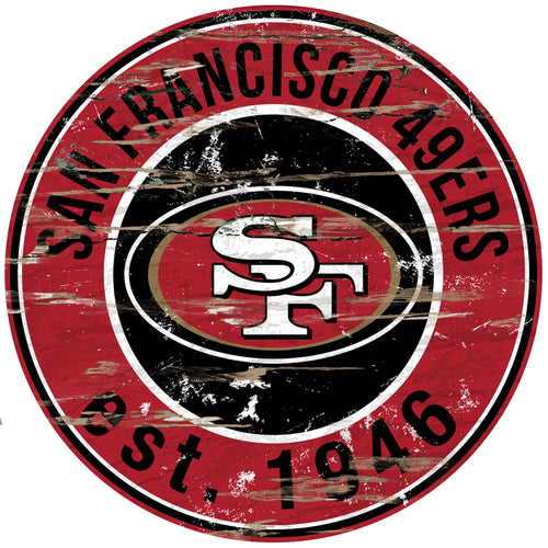 San Francisco 49ers Wood Sign - 24