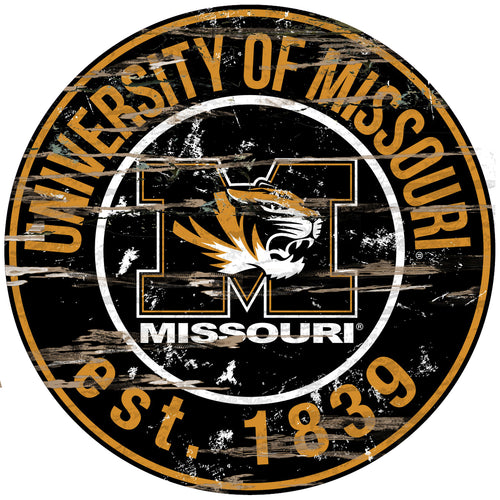 Missouri Tigers Wood Sign - 24