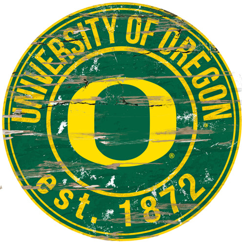 Oregon Ducks Wood Sign - 24