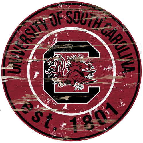 South Carolina Gamecocks Wood Sign - 24