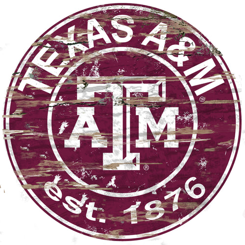 Texas A&M Aggies Wood Sign - 24