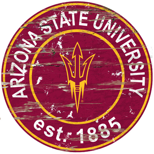 Arizona State Sun Devils Wood Sign - 24