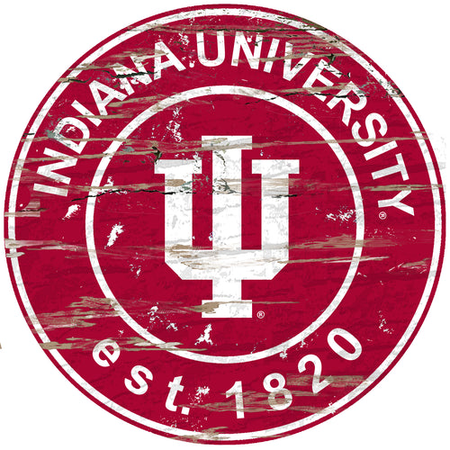 Indiana Hoosiers Wood Sign - 24
