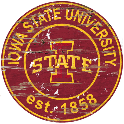 Iowa State Cyclones Wood Sign - 24