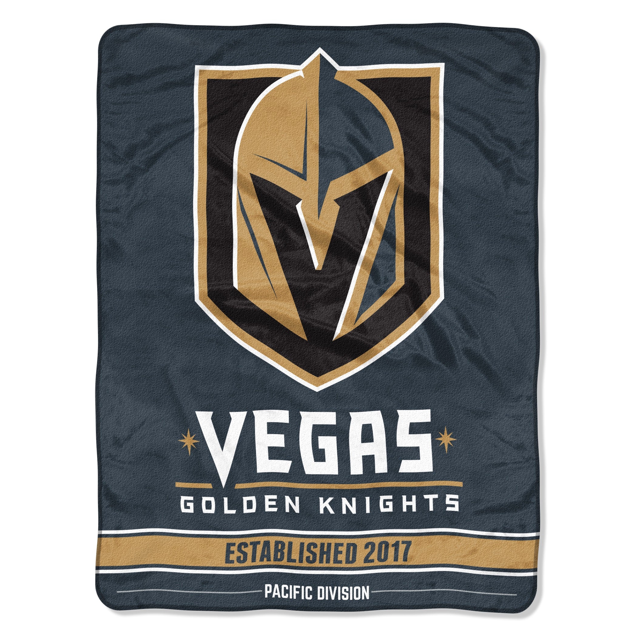 Vegas Golden Knights Blanket 46x60 Micro Raschel Break Away Design Rolled