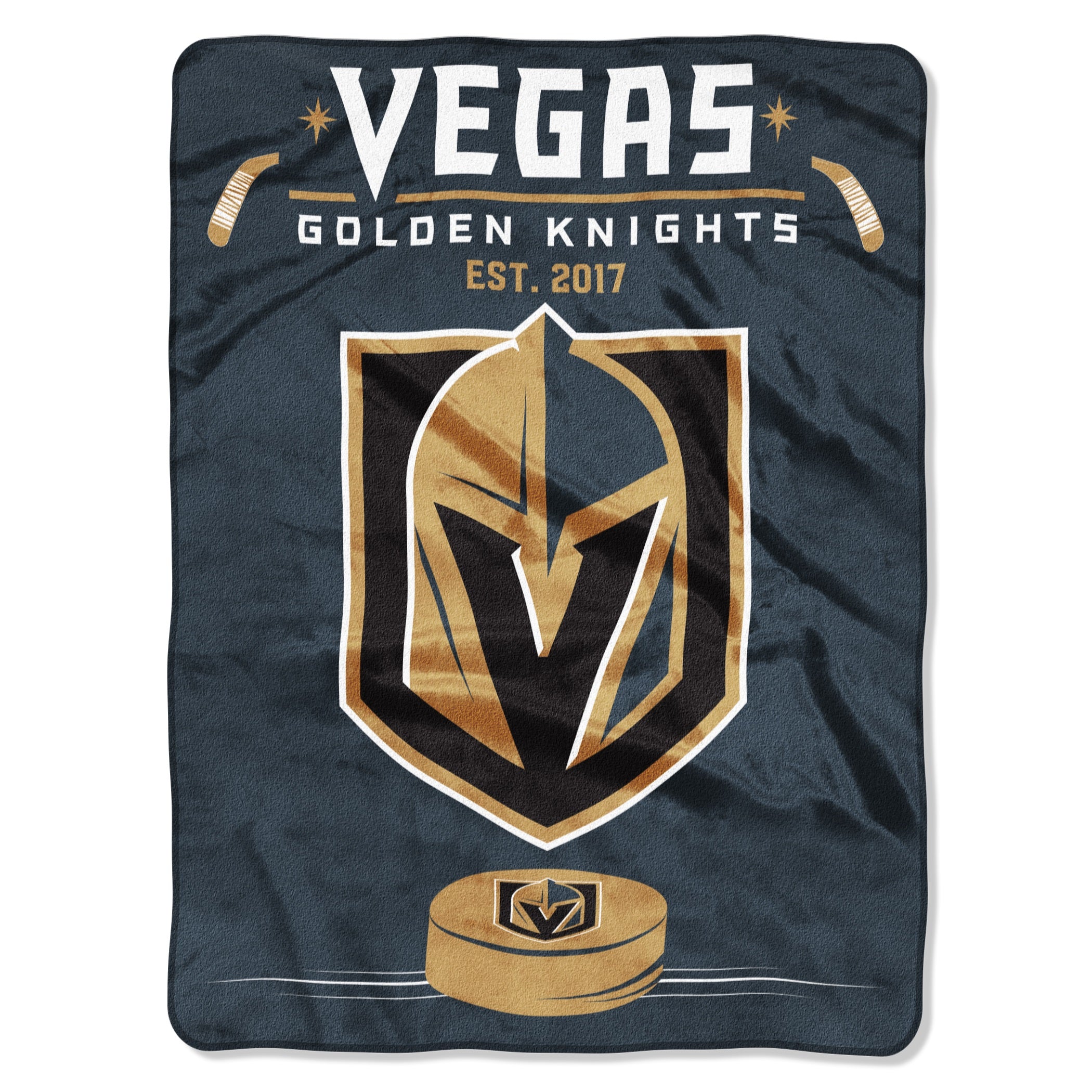 Vegas Golden Knights Blanket 60x80 Raschel Inspired Design