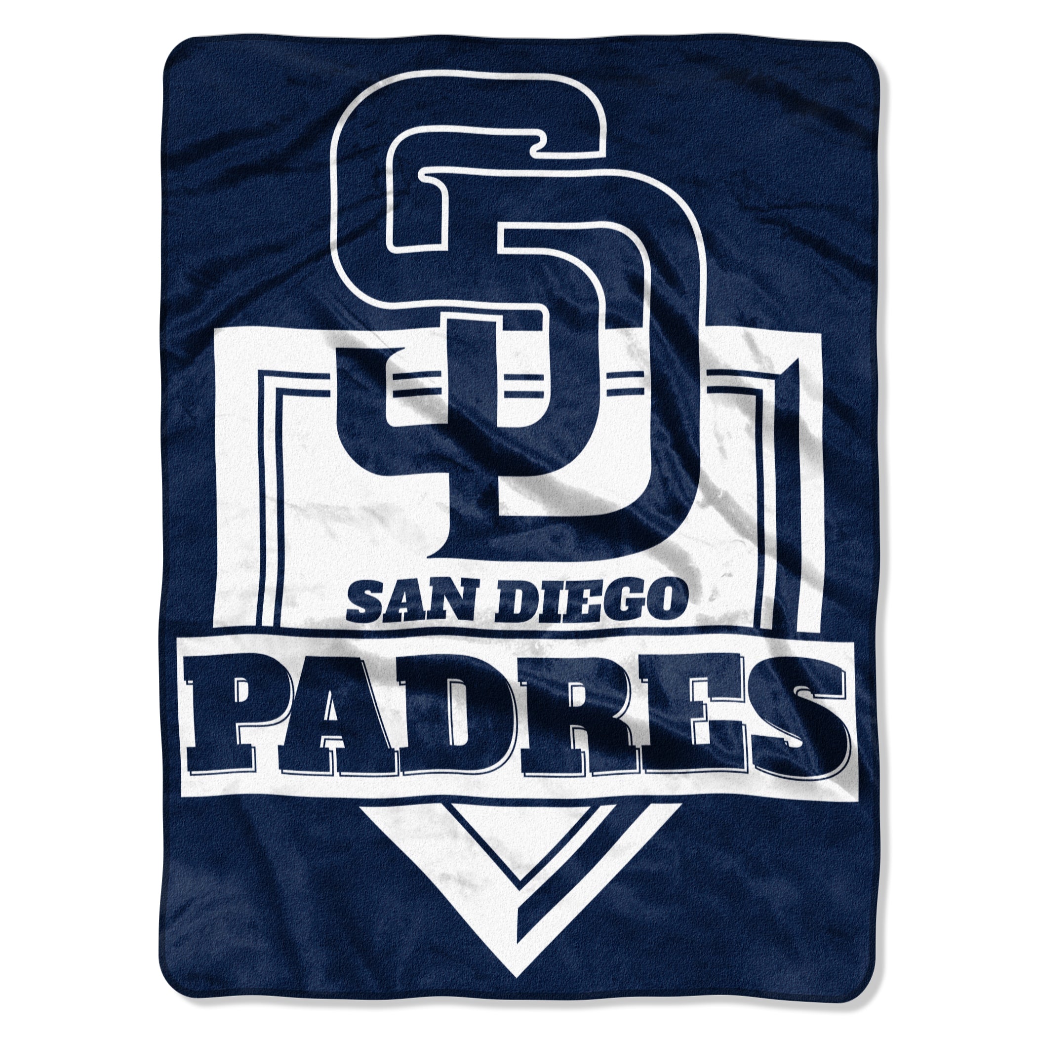 San Diego Padres Blanket 60x80 Raschel Home Plate Design - Special Order