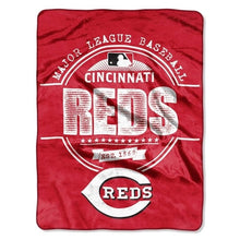 Cincinnati Reds Blanket 46x60 Raschel Structure Design Rolled