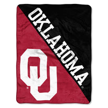 Oklahoma Sooners Blanket 46x60 Micro Raschel Halftone Design Rolled