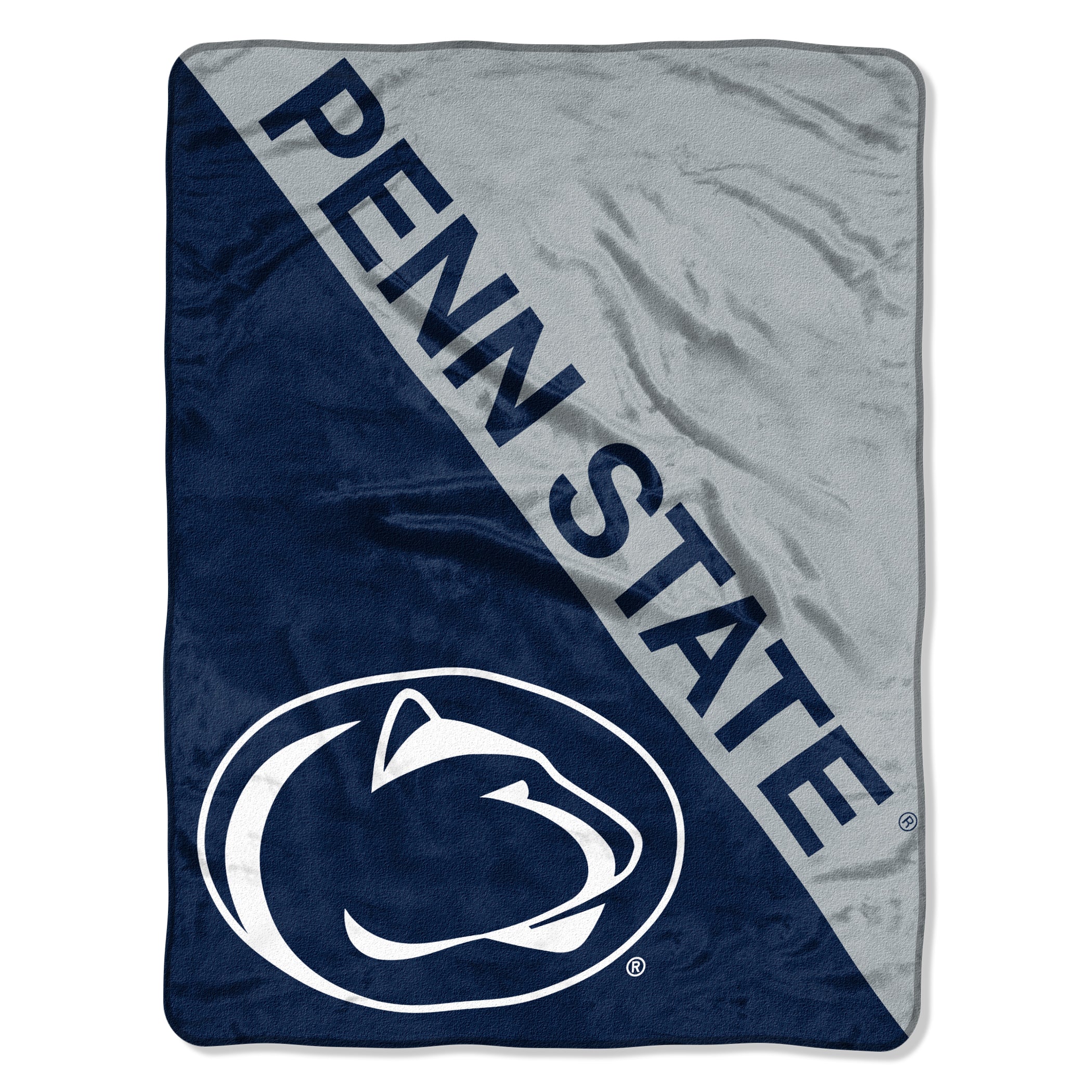 Penn State Nittany Lions Blanket 46x60 Micro Raschel Halftone Design Rolled - Special Order