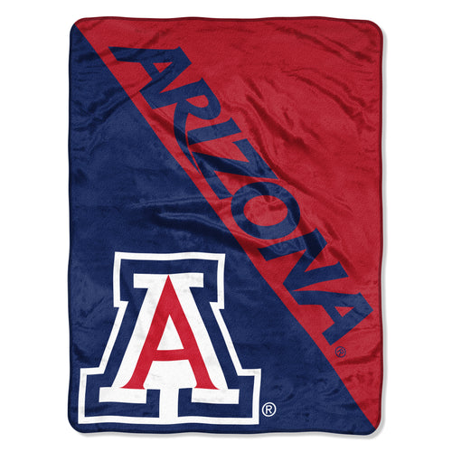 Arizona Wildcats Blanket 46x60 Micro Raschel Halftone Design Rolled - Special Order