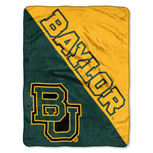 Baylor Bears Blanket 46x60 Micro Raschel Halftone Design Rolled