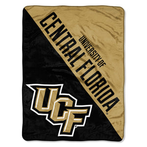 Central Florida Knights Blanket 46x60 Micro Raschel Halftone Design Rolled - Special Order