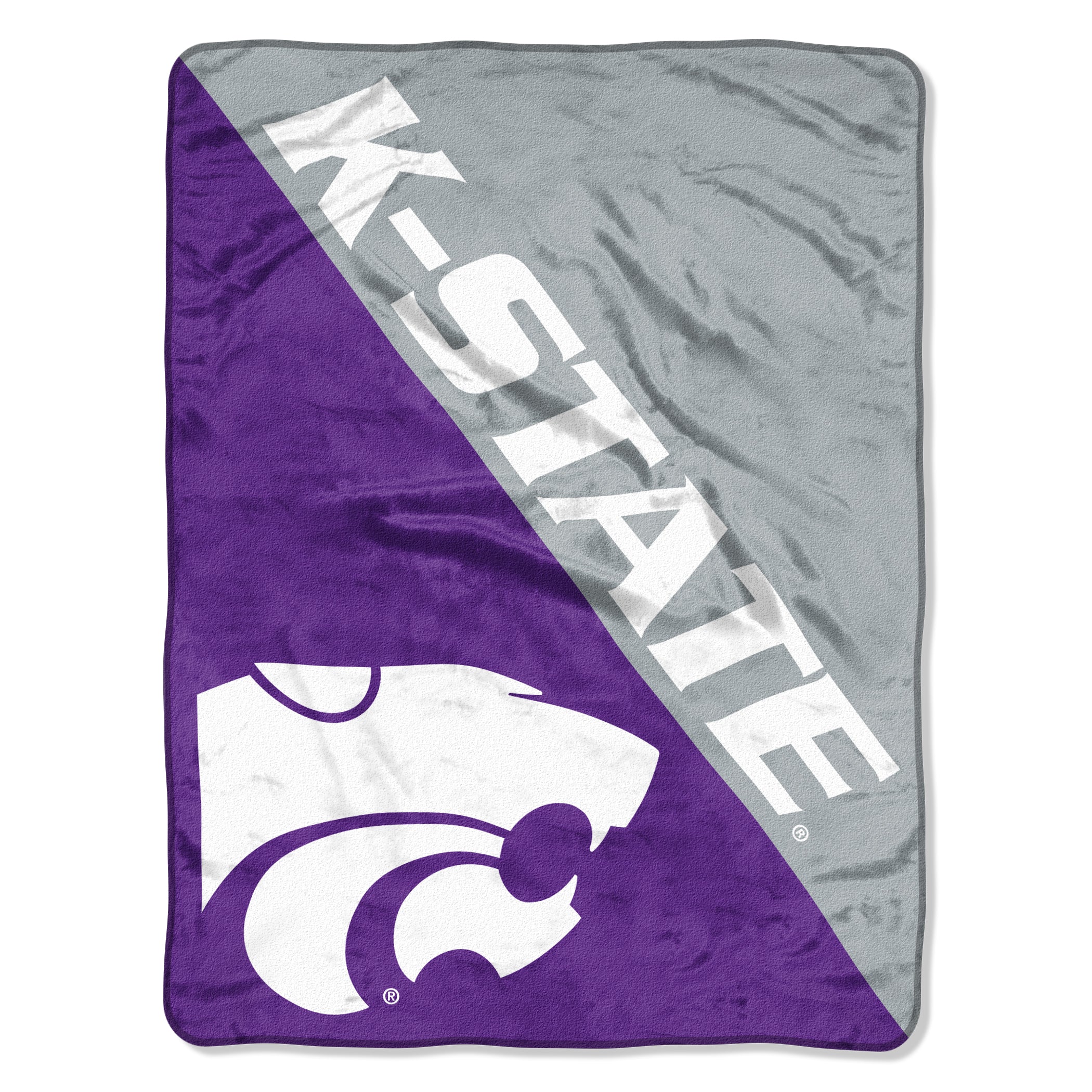 Kansas State Wildcats Blanket 46x60 Micro Raschel Halftone Design Rolled - Special Order