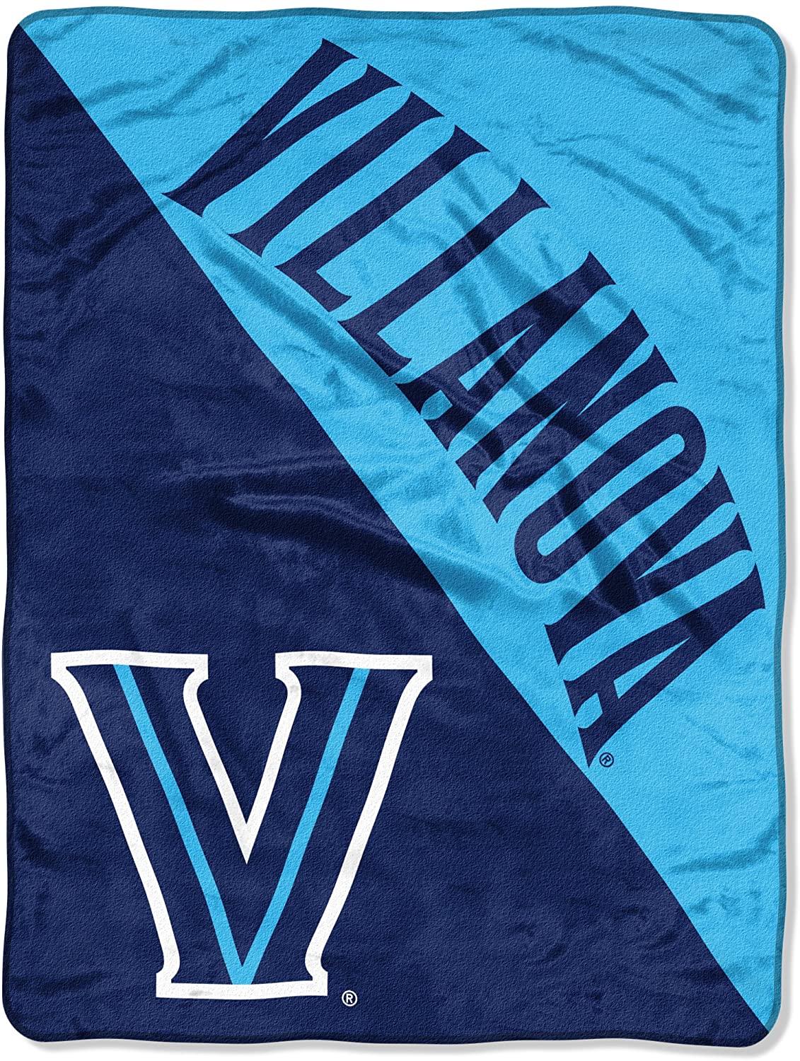 Villanova Wildcats Blanket 46x60 Micro Raschel Halftone Design Rolled - Special Order