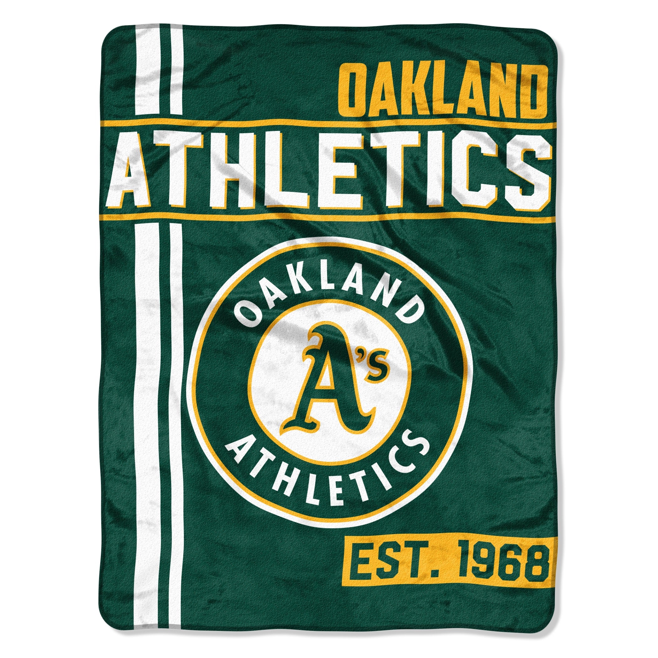 Oakland Athletics Blanket 46x60 Micro Raschel Walk Off Design Rolled - Special Order