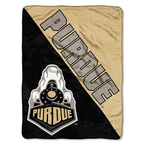 Purdue Boilermakers Blanket 46x60 Micro Raschel Halftone Design Rolled - Special Order
