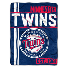 Minnesota Twins Blanket 46x60 Micro Raschel Walk Off Design Rolled - Special Order
