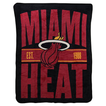 Miami Heat Blanket 46x60 Micro Raschel Clear Out Design Rolled - Special Order