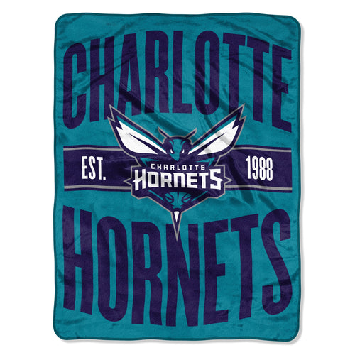 New Orleans Hornets Blanket 46x60 Micro Raschel Clear Out Design Rolled - Special Order