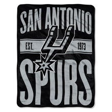 San Antonio Spurs Blanket 46x60 Micro Raschel Clear Out Design Rolled - Special Order