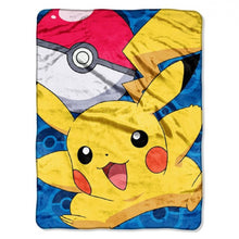 Pokemon Blanket 46x60 Raschel Go Pikachu Design - Special Order