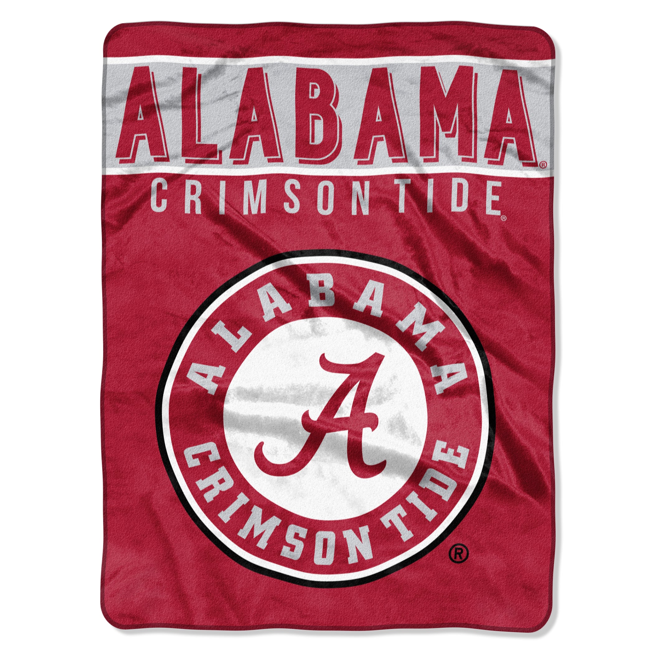 Alabama Crimson Tide Blanket 60x80 Raschel Basic Design