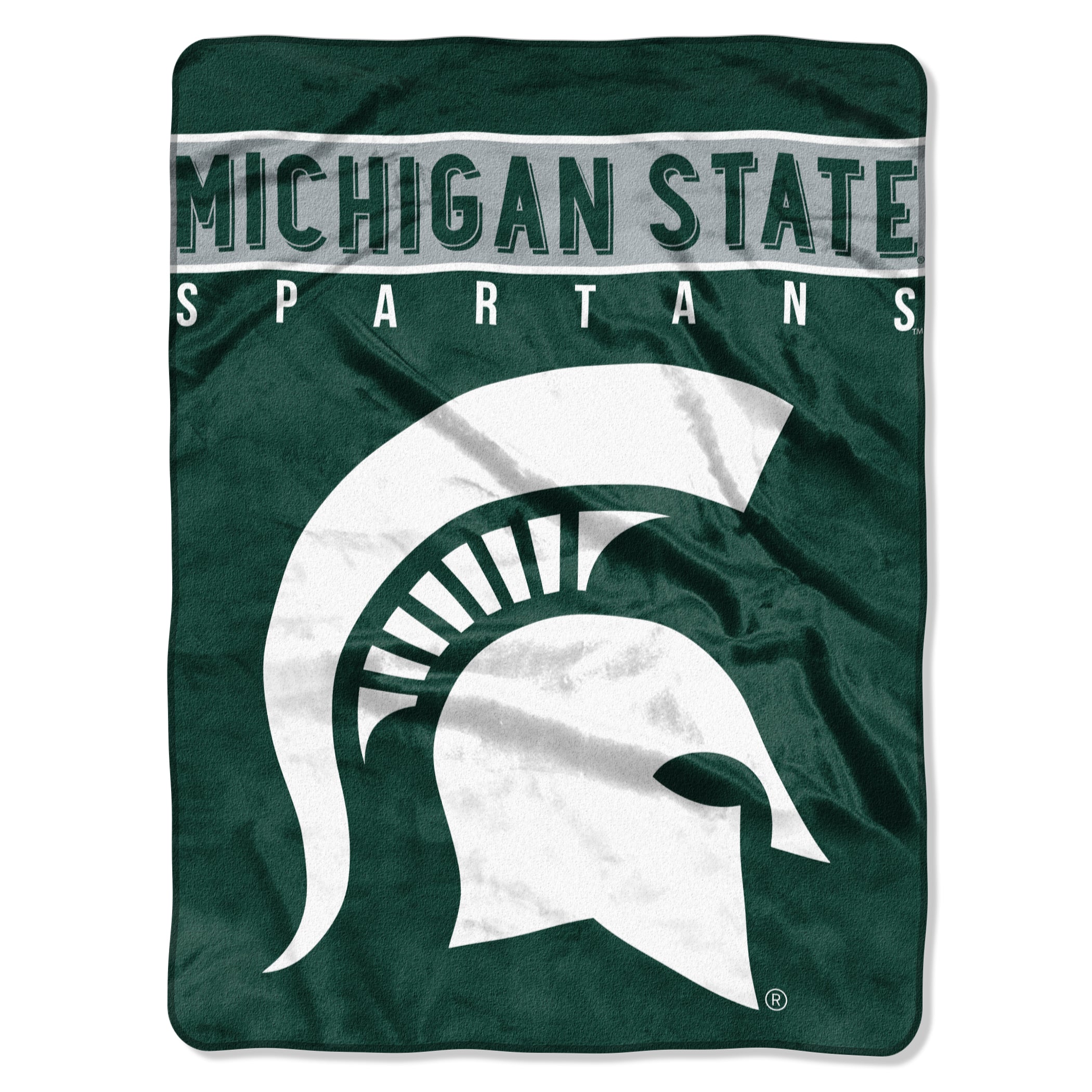 Michigan State Spartans Blanket 60x80 Raschel Basic Design