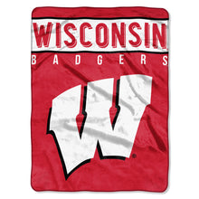 Wisconsin Badgers Blanket 60x80 Raschel Basic Design