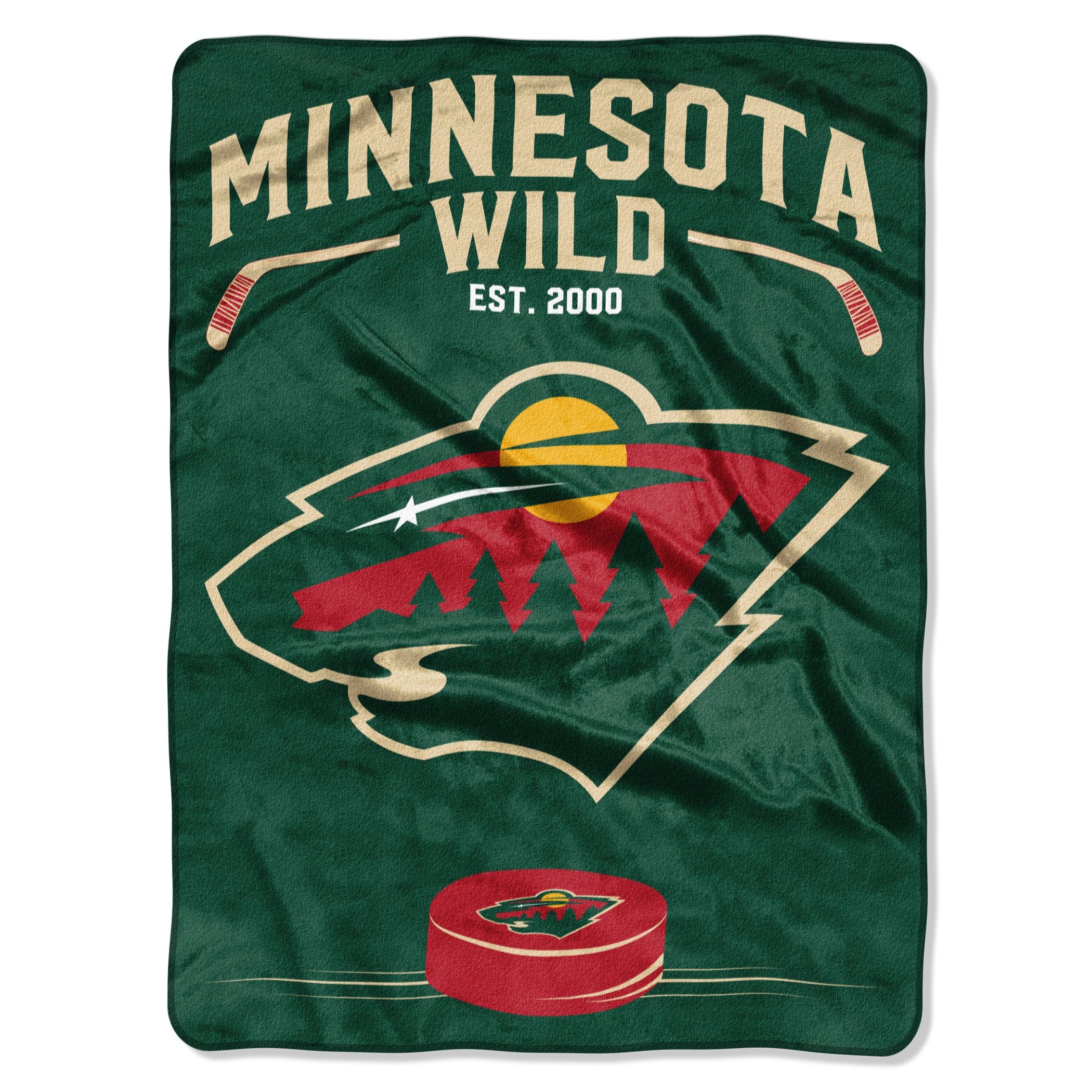 Minnesota Wild Blanket 60x80 Raschel Inspired Design