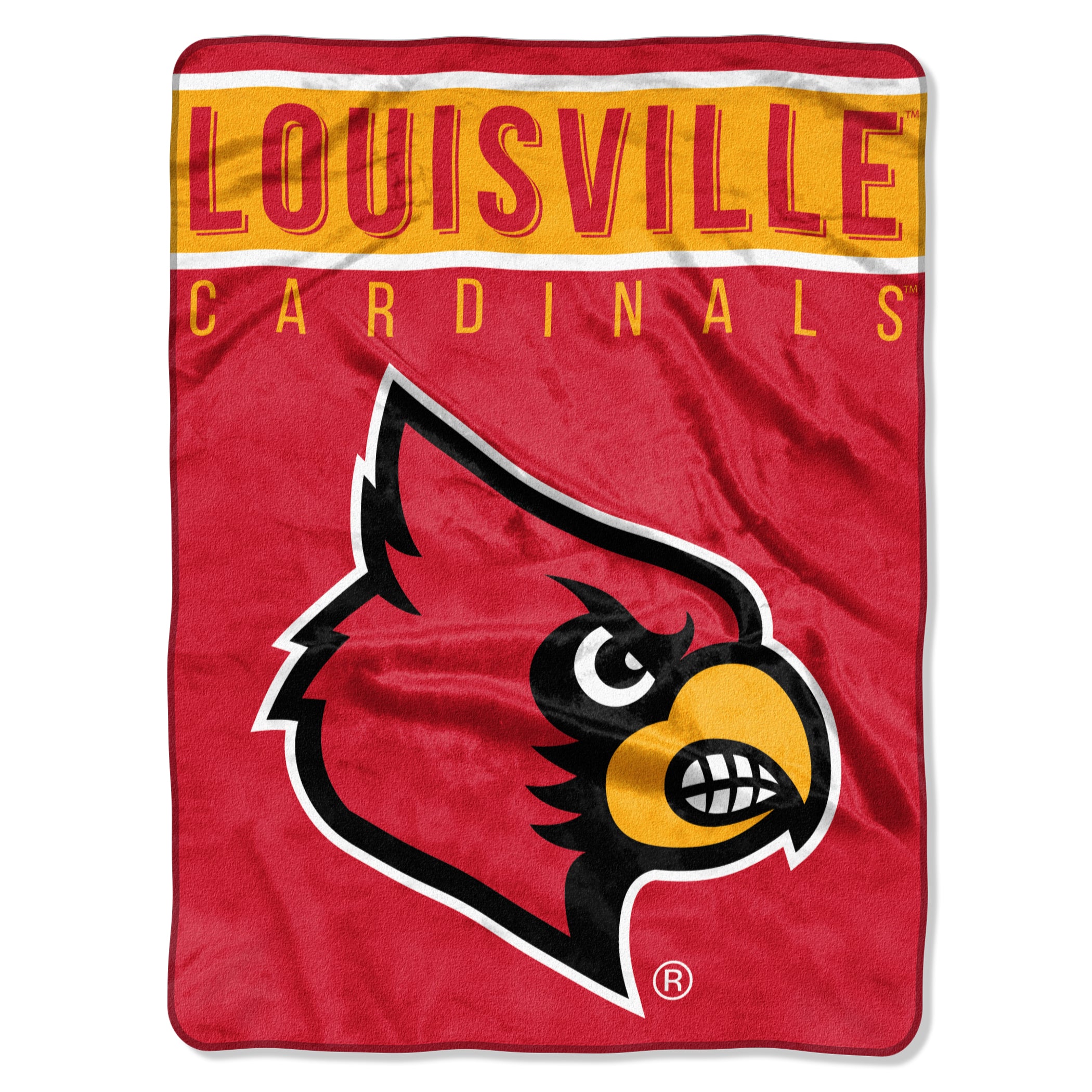 Louisville Cardinals Blanket 60x80 Raschel Basic Design - Special Order
