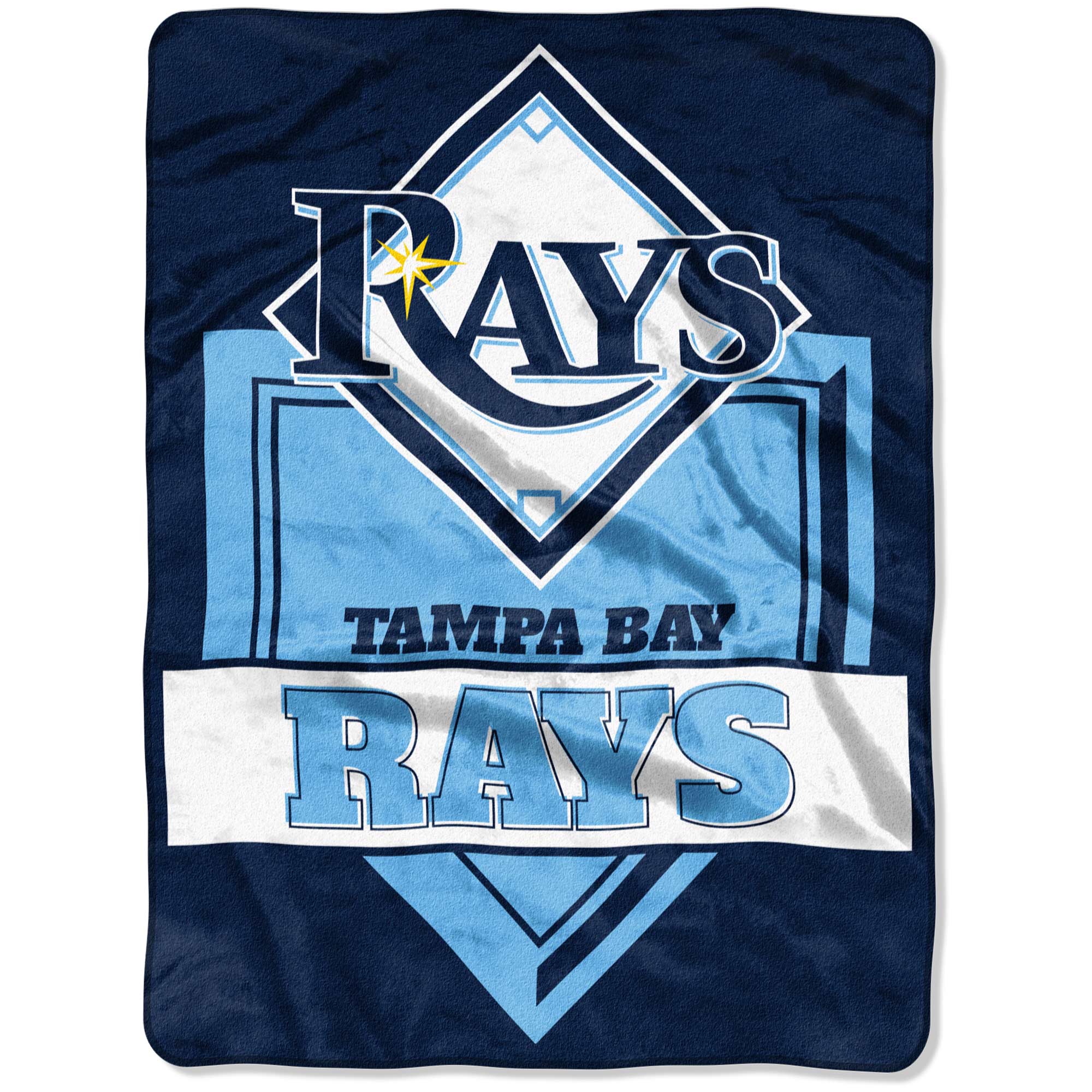 Tampa Bay Rays Blanket 60x80 Raschel Home Plate Design - Special Order