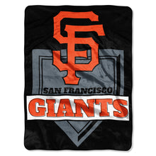 San Francisco Giants Blanket 60x80 Raschel Home Plate Design