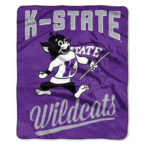 Kansas State Wildcats Blanket 50x60 Raschel Alumni Design
