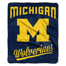 Michigan Wolverines Blanket 50x60 Raschel Alumni Design