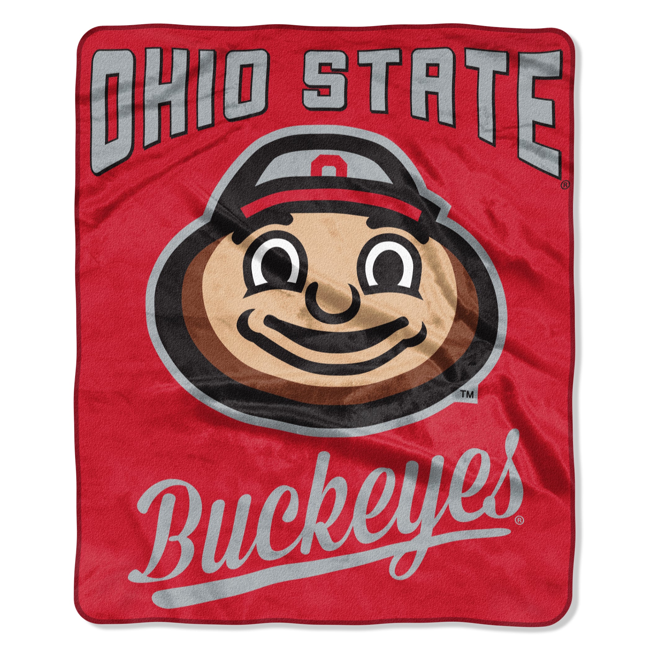 Ohio State Buckeyes Blanket 50x60 Raschel Alumni Design