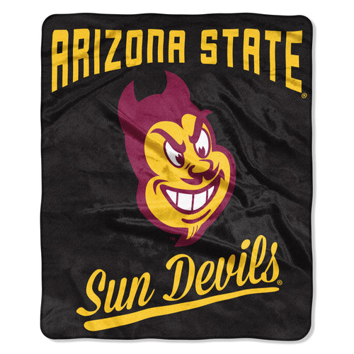 Arizona State Sun Devils Blanket 50x60 Raschel Alumni Design - Special Order