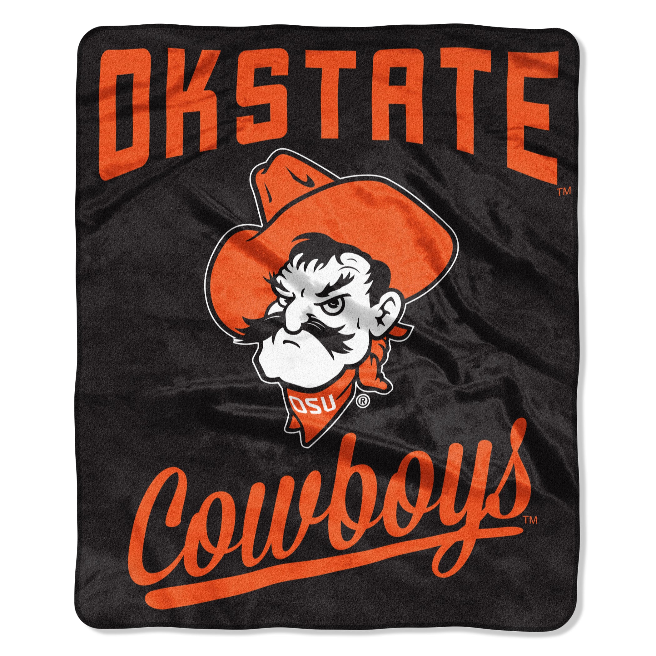 Oklahoma State Cowboys Blanket 50x60 Raschel Alumni Design